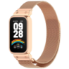Bracelet Milanais Magnétique Xiaomi Mi Smart Band 9 Active / Redmi Smart Band 3 Dorée Rose