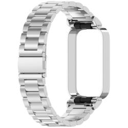 Bracelet Métal Maillons Xiaomi Mi Smart Band 9 Active / Redmi Smart Band 3 Argentée