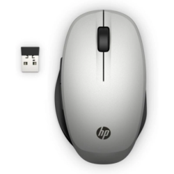 HP Mode dual Noir/Argent 4 boutons Bluetooth + 2.4GHz 70 g Souris sans fil
