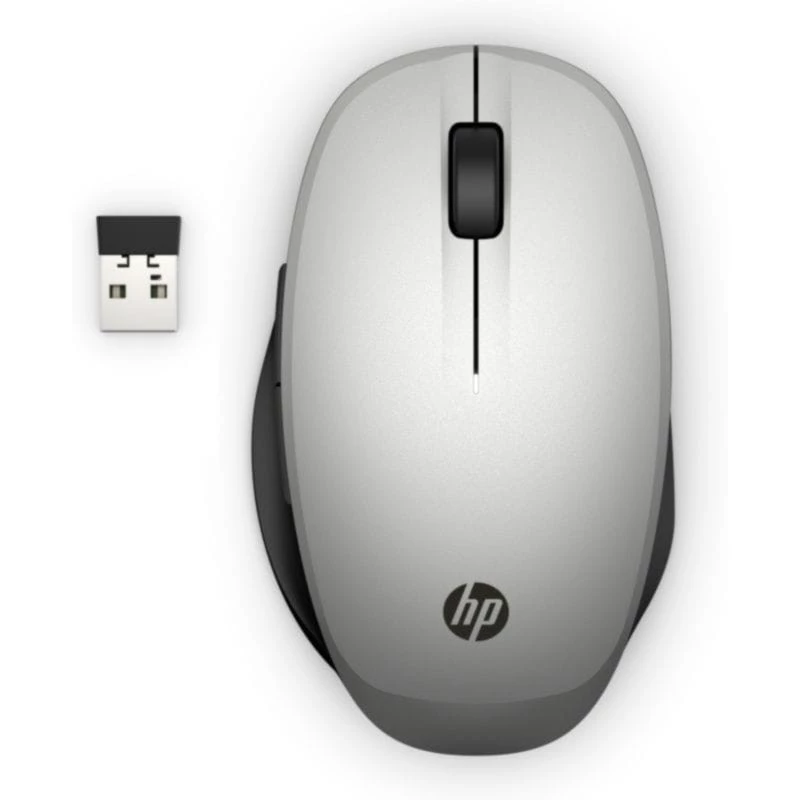 HP Mode dual Noir/Argent 4 boutons Bluetooth + 2.4GHz 70 g Souris sans fil