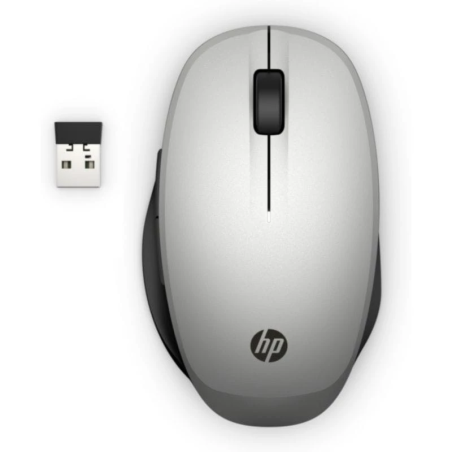 HP Mode dual Noir/Argent 4 boutons Bluetooth + 2.4GHz 70 g Souris sans fil