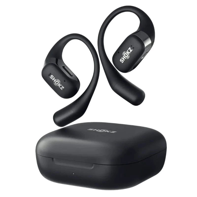 Shokz OpenFit Noir Open-Ear Bluetooth 5.2 IP54 Écouteurs sans fil