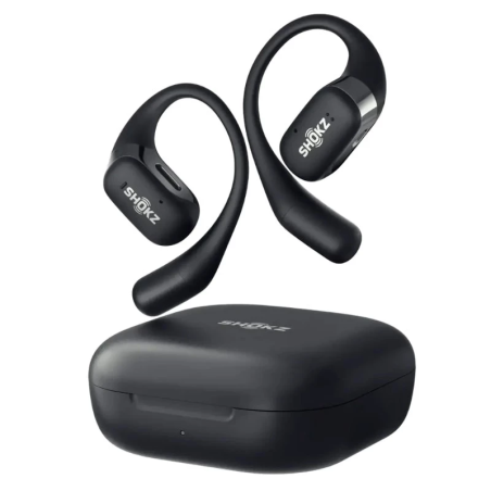 Shokz OpenFit Noir Open-Ear Bluetooth 5.2 IP54 Écouteurs sans fil