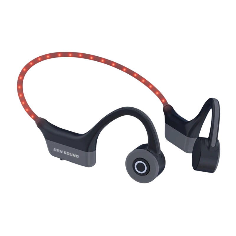 OPN Sound Dashlyte Noir Conduction osseuse Bluetooth 5.3 7h IPX5 Écouteurs sans fil