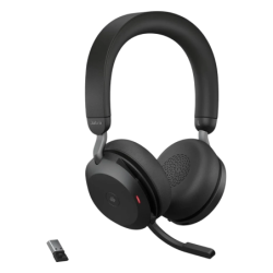 Jabra Evolve2 75 UC Noir ANC Bluetooth 5.2 Casque sans fil