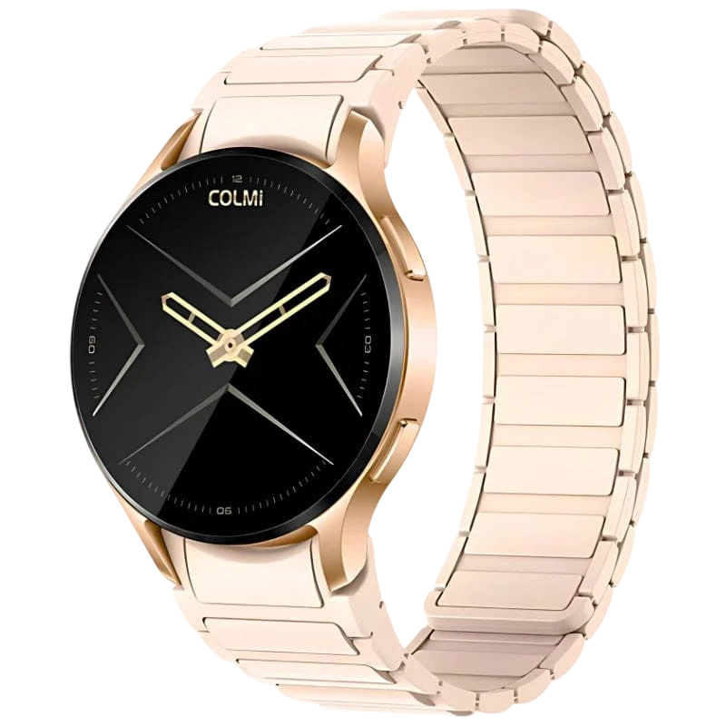 COLMI I28 Ultra Doré Bracelet Magnétique 1,43 pouces AMOLED 7 jours IP68 Smartwatch