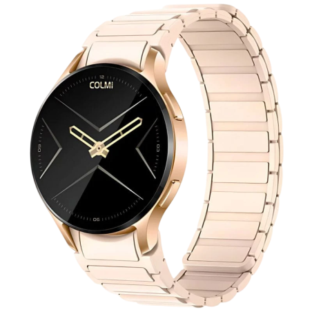 COLMI I28 Ultra Doré Bracelet Magnétique 1,43 pouces AMOLED 7 jours IP68 Smartwatch