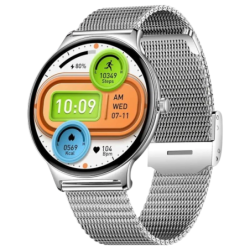 COLMI V89 Bracelet Métal Argent 1,43 pouces AMOLED 7 jours +100 sports IP67 Smartwatch