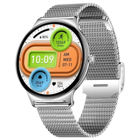COLMI V89 Bracelet Métal Argent 1,43 pouces AMOLED 7 jours +100 sports IP67 Smartwatch