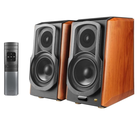 Edifier S1000W Bois Noir 2.0 entrée AUX Bluetooth 5.0 WiFi Enceintes PC