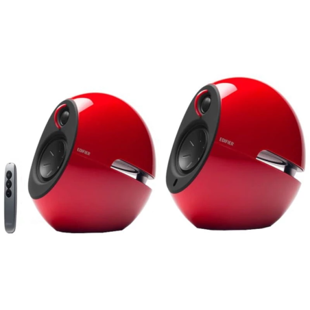 Edifier Luna Eclipse E25HD Rouge 74W entrée AUX Enceintes PC
