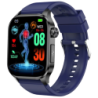 ET580 Bleu Bracelet en Silicone 2,04 pouces Montre connectée