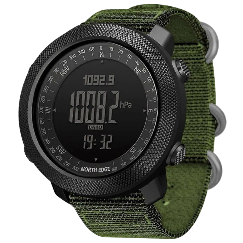 North Edge Apache avec bracelet nylon Vert - Montre digitale