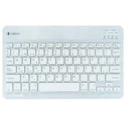 SUBBLIM Clavier Bluetooth Smart pour Android, Mac, OS et Windows Argent