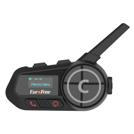 EuroFone S6-SC-B Full Duplex pour 6 conducteurs 2000m 22h Intercom pour moto