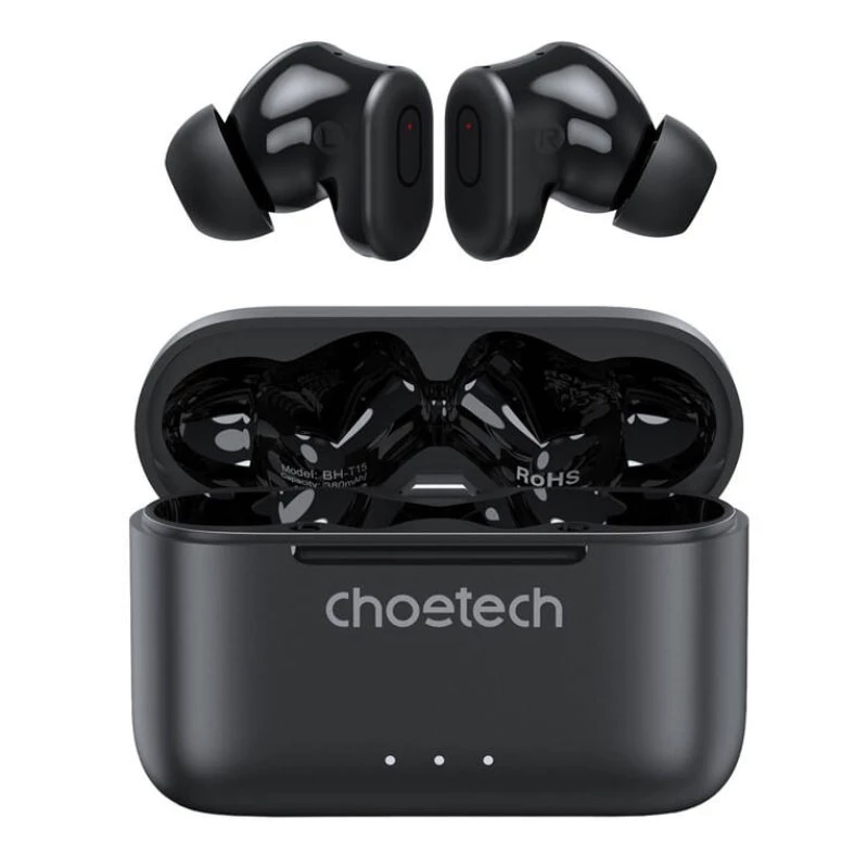 Choetech BH-T15 Noir TWS ANC Bluetooth 5.2 IPX5 Écouteurs sans fil