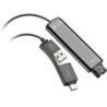 POLY DA75 USB vers QD Noir Adaptateur d'interface
