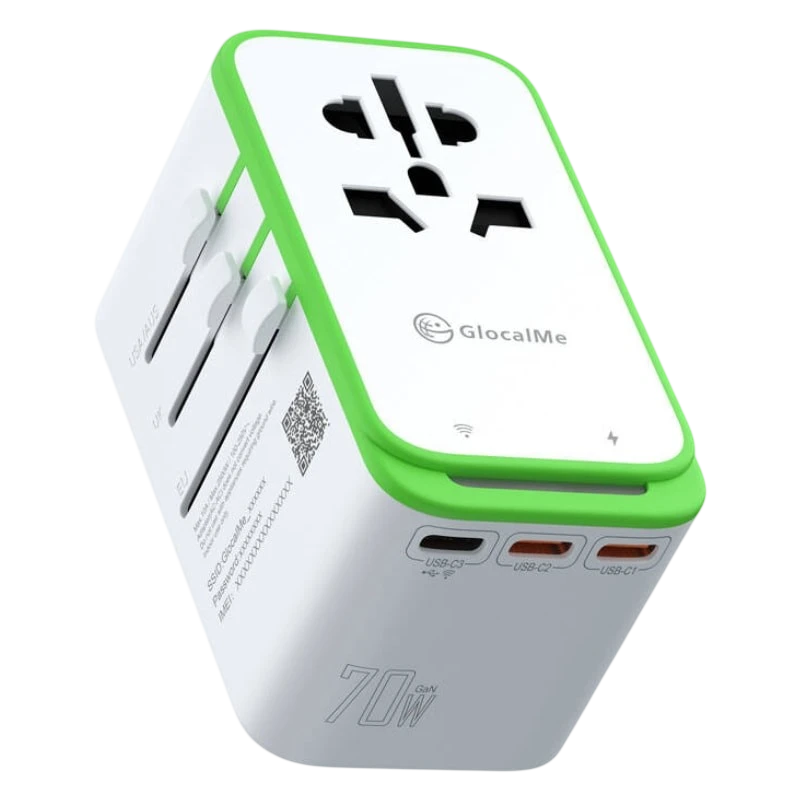 Adaptateur de voyage GlocalMe Roamplug 4G WiFi 4 en 1