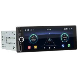 1 DIN SWM D6021A 2GB/64GB GPS Carplay/Android Auto Noir 6,86 pouces Bluetooth Autoradio