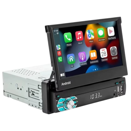 1 DIN SWM 9710-J LED 7 pouces 2GB/64GB GPS Carplay Noir Bluetooth Android 13 Autoradio