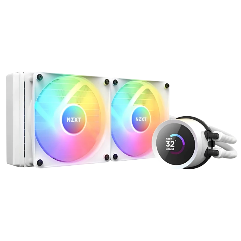 NZXT Kraken 240 RGB Blanc 2 ventilateurs Refroidissement liquide