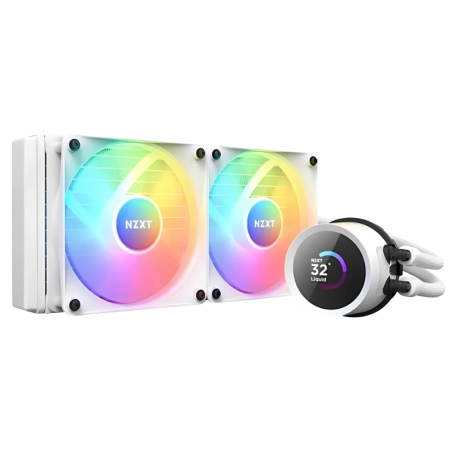 NZXT Kraken 240 RGB Blanc 2 ventilateurs Refroidissement liquide