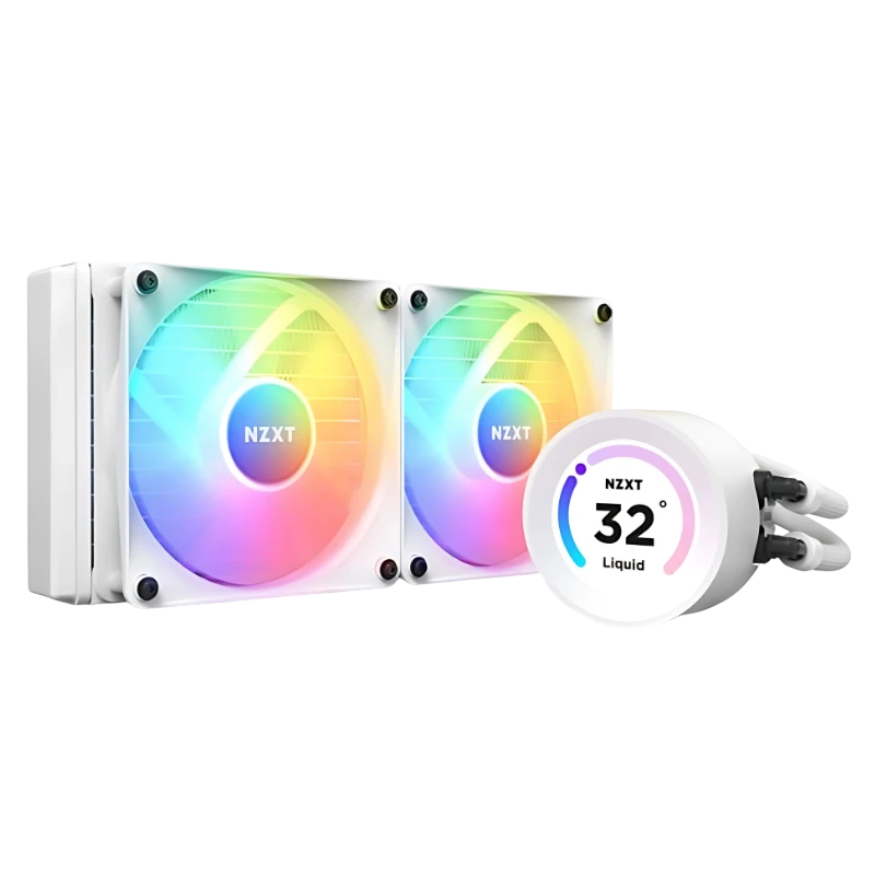 NZXT Kraken Elite 240 RGB Blanc 2 ventilateurs Refroidissement liquide