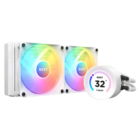 NZXT Kraken Elite 240 RGB Blanc 2 ventilateurs Refroidissement liquide