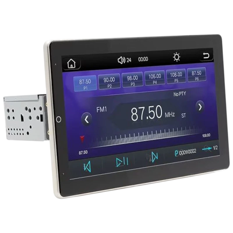 1 DIN SWM YT-9930L 10,1 pouces Bluetooth/Carplay USB Noir Autoradio sans fil
