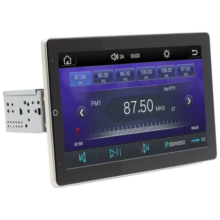 1 DIN SWM YT-9930L 10,1 pouces Bluetooth/Carplay USB Noir Autoradio sans fil