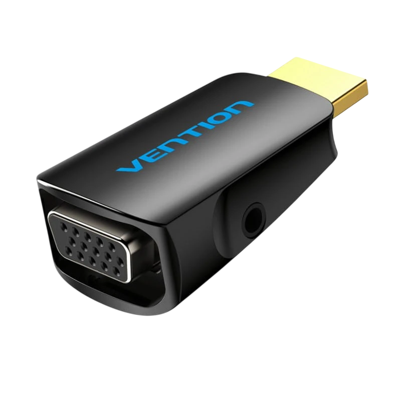 Vention AIDB0 Adaptateur de conversion HDMI mâle vers VGA femelle Prise audio 3,5 mm