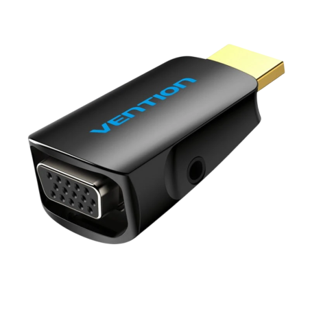 Vention AIDB0 Adaptateur de conversion HDMI mâle vers VGA femelle Prise audio 3,5 mm