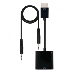 Nanocable 10.16.2001-BK /HDMI Mâle - SVGA+ Audio Femelle Noir - Convertisseur
