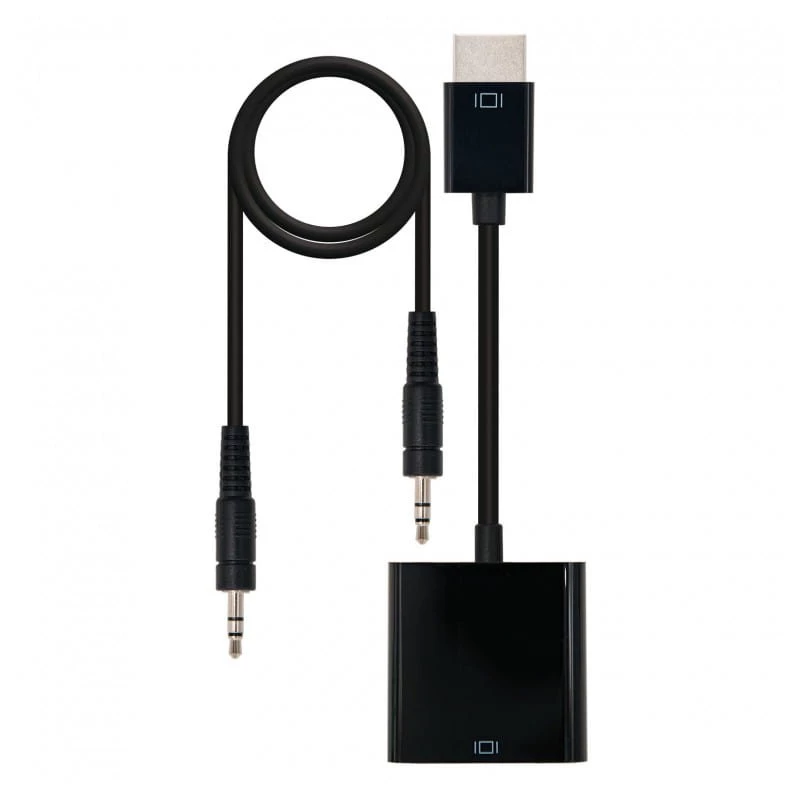 Nanocable 10.16.2001-BK /HDMI Mâle - SVGA+ Audio Femelle Noir - Convertisseur