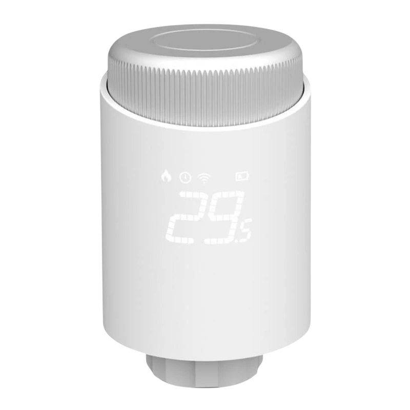 Avatto TRV10 Blanc Zigbee compatible avec Alexa et Google Tête thermostatique