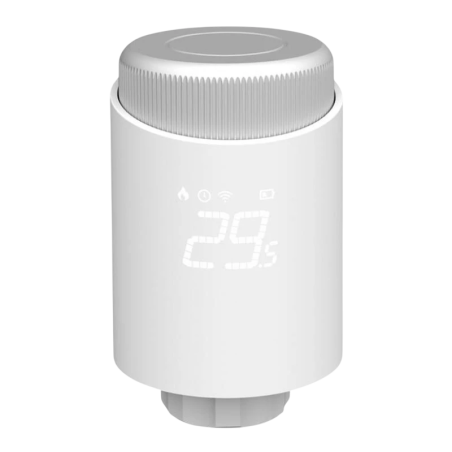 Avatto TRV10 Blanc Zigbee compatible avec Alexa et Google Tête thermostatique