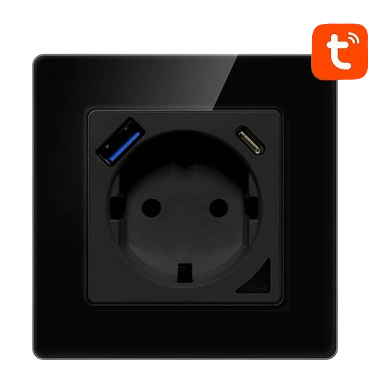 Avatto N-WOT10-USB-B Noir WiFi Prise connectée
