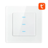 Avatto N-TS10-W3 3 boutons Blanc WiFi Interrupteur tactile connecté