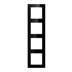 Avatto N-TS10-Frame-B4 Noir Cadre d'interrupteurs