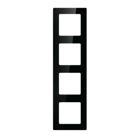 Avatto N-TS10-Frame-B4 Noir Cadre d'interrupteurs