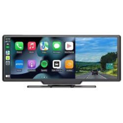 Écran tactile universel avec Dash Cam Intégrée SWM B5303R 10,26 pouces Carplay/Android Auto Noir Autoradio sans fil