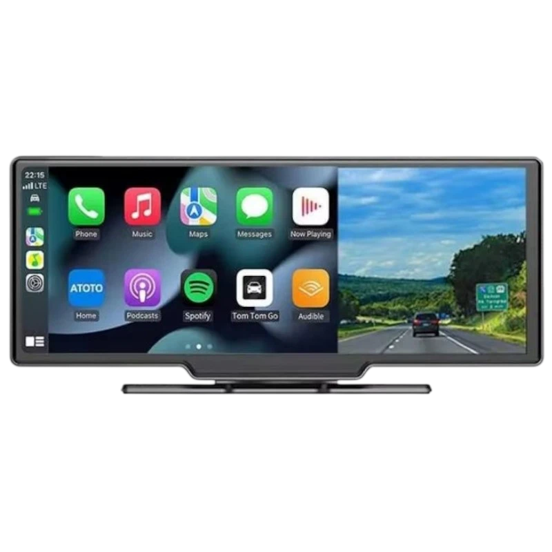 Écran tactile universel avec Dash Cam Intégrée SWM B5303R 10,26 pouces Carplay/Android Auto Noir Autoradio sans fil