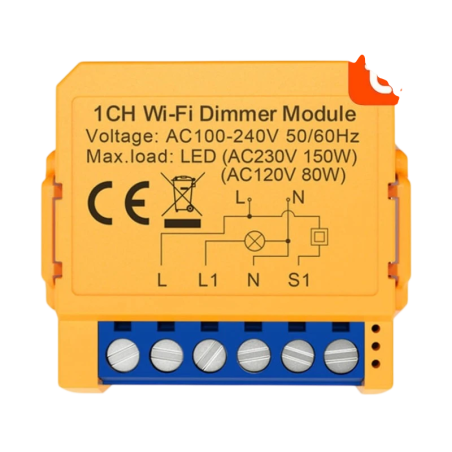 Avatto DMS16-2 Orange WiFi Interrupteur connecté