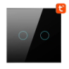 Avatto TS02-EU-B2 2 boutons Noir WiFi Interrupteur tactile connecté