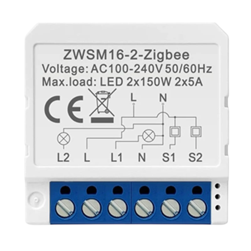 Avatto ZWSM16-W2 Blanc ZigBee Interrupteur connecté