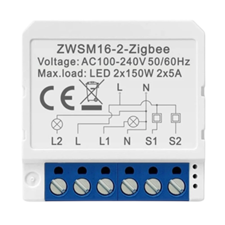 Avatto ZWSM16-W2 Blanc ZigBee Interrupteur connecté