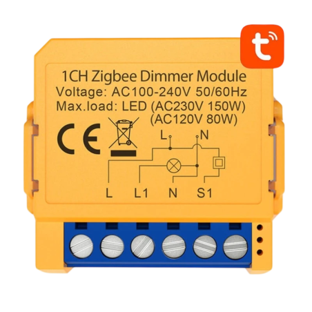 Avatto ZDMS16-2 Orange ZigBee Interrupteur connecté
