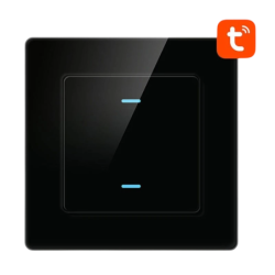 Avatto N-TS10-B2 2 boutons Noir WiFi Interrupteur tactile connecté
