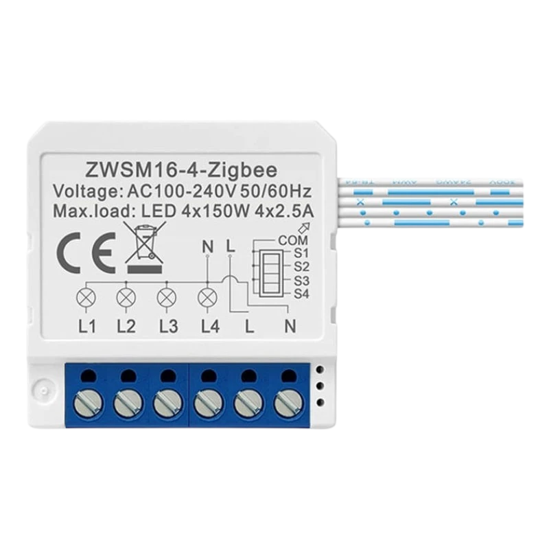 Avatto ZWSM16-W4 Blanc ZigBee Interrupteur connecté