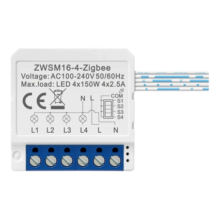 Avatto ZWSM16-W4 Blanc ZigBee Interrupteur connecté
